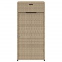 SZAFKA OGRODOWA BEŻOWA 55X55X111CM POLIRATTAN