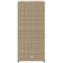 SZAFKA OGRODOWA BEŻOWA 55X55X111CM POLIRATTAN