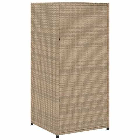 SZAFKA OGRODOWA BEŻOWA 55X55X111CM POLIRATTAN