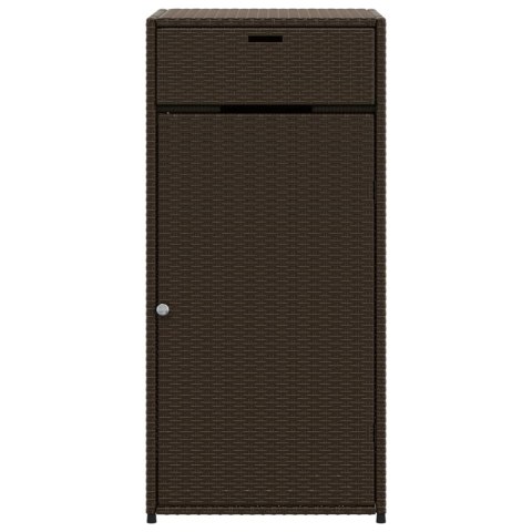 SZAFKA OGRODOWA BRĄZOWA 55X55X111CM POLIRATTAN