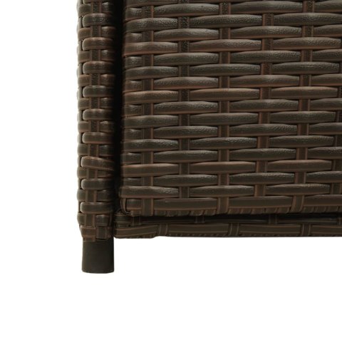 SZAFKA OGRODOWA BRĄZOWA 55X55X111CM POLIRATTAN