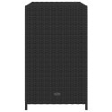 SZAFKA OGRODOWA CZARNA 83X45X76CM POLIRATTAN