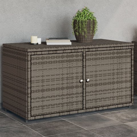 SZAFKA OGRODOWA SZARA 110X55X60,5CM POLIRATTAN