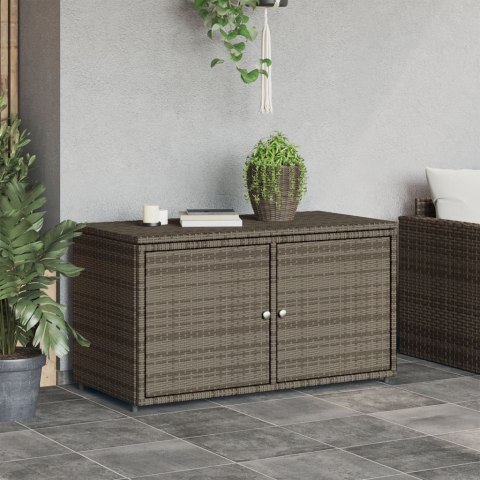 SZAFKA OGRODOWA SZARA 110X55X60,5CM POLIRATTAN