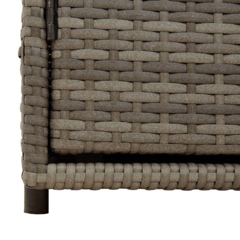 SZAFKA OGRODOWA SZARA 110X55X60,5CM POLIRATTAN