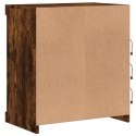 SZAFKA Z OŚWIETLENIEM LED PRZYDYMIONY DĄB 60,5X37X67CM