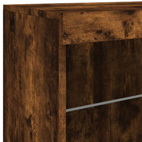SZAFKA Z OŚWIETLENIEM LED PRZYDYMIONY DĄB 60,5X37X67CM