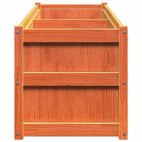 DONICA OGRODOWA WOSKOWY BRĄZ 180X50X50CM DREWNO SOSNOWE