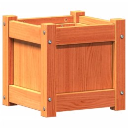 DONICA OGRODOWA WOSKOWY BRĄZ 31X31X31CM LITE DREWNO SOSNOWE