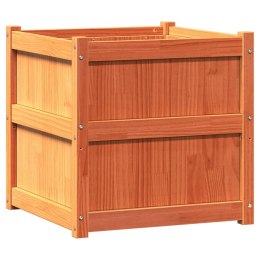 DONICE OGRODOWE 2 SZT. WOSKOWY BRĄZ LITE DREWNO SOSNOWE