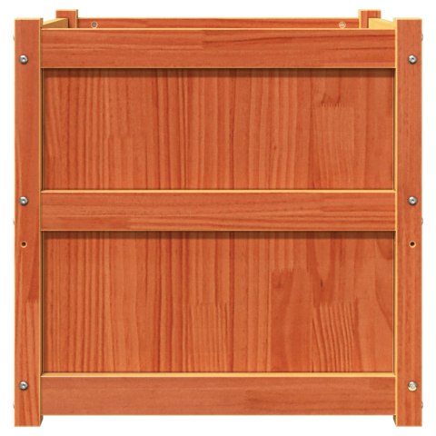 DONICE OGRODOWE 2 SZT. WOSKOWY BRĄZ LITE DREWNO SOSNOWE