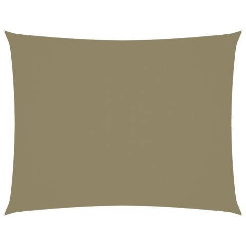 ŻAGIEL PRZECIWSŁONECZNY OGRODOWY WODOODPORNY MARKIZA TARAS PROSTOKĄT 2,5X3,5M BEŻOWY