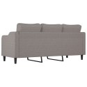 SOFA 3-OSOBOWA KOLOR TAUPE 180CM TAPICEROWANA TKANINĄ