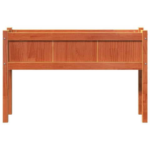 DONICA OGRODOWA NA NOGACH WOSKOWY BRĄZ 110X31X70CM SOSNOWA