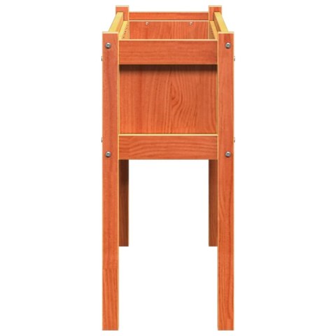 DONICA OGRODOWA NA NOGACH WOSKOWY BRĄZ 110X31X70CM SOSNOWA