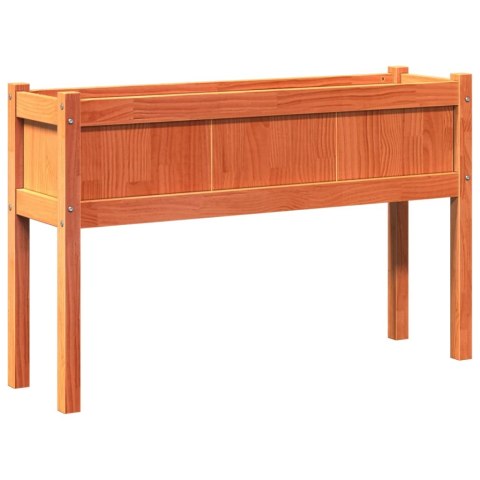 DONICA OGRODOWA NA NOGACH WOSKOWY BRĄZ 110X31X70CM SOSNOWA