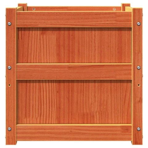 DONICA OGRODOWA WOSKOWY BRĄZ 50X50X50CM LITE DREWNO SOSNOWE