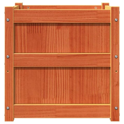 DONICA OGRODOWA WOSKOWY BRĄZ 50X50X50CM LITE DREWNO SOSNOWE