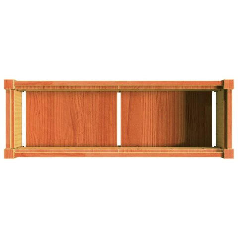 DONICA OGRODOWA WOSKOWY BRĄZ 90X31X31CM LITE DREWNO SOSNOWE