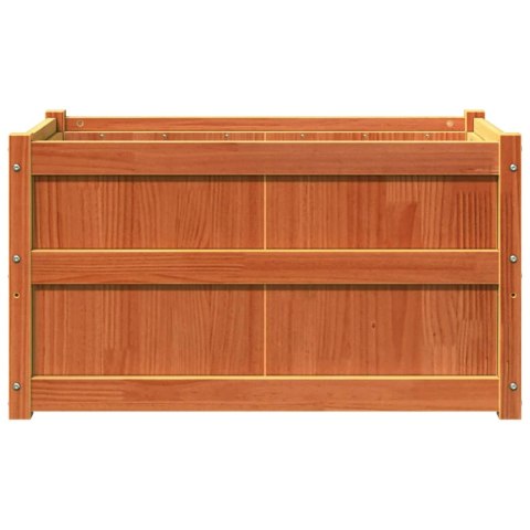 DONICE OGRODOWE 2 SZT. WOSKOWY BRĄZ LITE DREWNO SOSNOWE