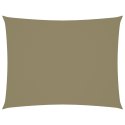 PROSTOKĄTNY ŻAGIEL OGRODOWY TKANINA OXFORD 2,5X4M BEŻOWY