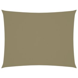 PROSTOKĄTNY ŻAGIEL OGRODOWY TKANINA OXFORD 2,5X4M BEŻOWY