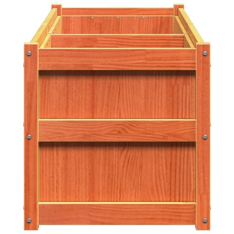 DONICA OGRODOWA WOSKOWY BRĄZ 90X50X70CM LITE DREWNO SOSNOWE