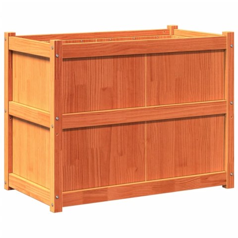 DONICA OGRODOWA WOSKOWY BRĄZ 90X50X70CM LITE DREWNO SOSNOWE