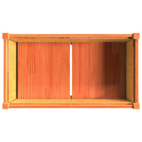 DONICA OGRODOWA WOSKOWY BRĄZ 90X50X70CM LITE DREWNO SOSNOWE