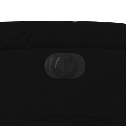 ROZKŁADANY FOTEL PIONIZUJĄCY ELEKTRYCZNY CZARNY EKOSKÓRA