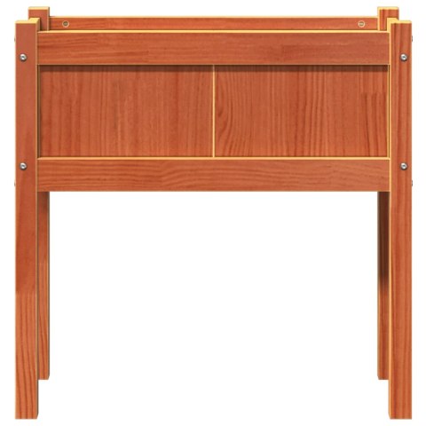 DONICA OGRODOWA NA NOGACH WOSKOWY BRĄZ 70X31X70CM SOSNOWA