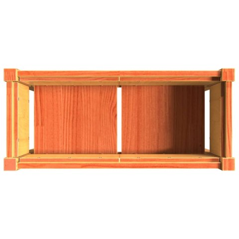 DONICA OGRODOWA NA NOGACH WOSKOWY BRĄZ 70X31X70CM SOSNOWA