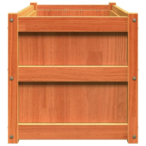 DONICA OGRODOWA WOSKOWY BRĄZ 90X50X50CM LITE DREWNO SOSNOWE