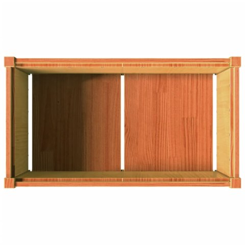 DONICA OGRODOWA WOSKOWY BRĄZ 90X50X50CM LITE DREWNO SOSNOWE