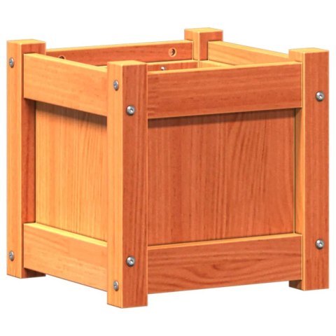 DONICE OGRODOWE 2 SZT. WOSKOWY BRĄZ LITE DREWNO SOSNOWE