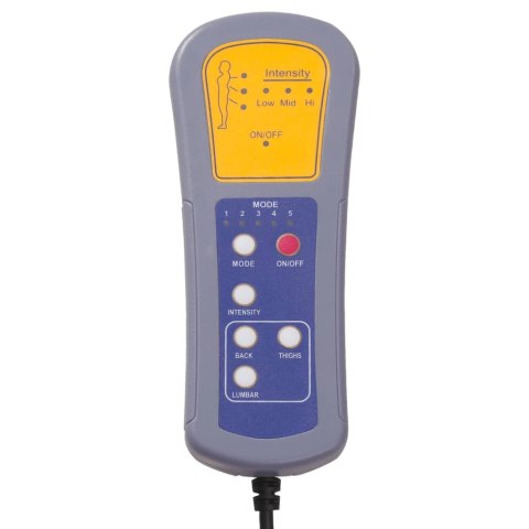 FOTEL MASUJĄCY JASNOSZARY OBITY TKANINĄ