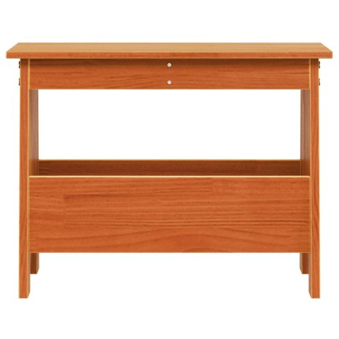 ŁAWKA DO PRZEDPOKOJU WOSKOWANY BRĄZ 60X28X45CM SOSNOWA