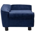 SOFA DLA PSA NIEBIESKA 72X45X30CM PLUSZOWA