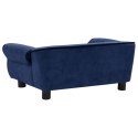 SOFA DLA PSA NIEBIESKA 72X45X30CM PLUSZOWA