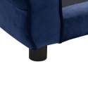 SOFA DLA PSA NIEBIESKA 72X45X30CM PLUSZOWA