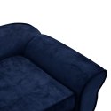 SOFA DLA PSA NIEBIESKA 72X45X30CM PLUSZOWA