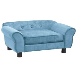 SOFA DLA PSA TURKUSOWA 72X45X30CM PLUSZOWA