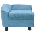 SOFA DLA PSA TURKUSOWA 72X45X30CM PLUSZOWA