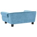 SOFA DLA PSA TURKUSOWA 72X45X30CM PLUSZOWA