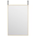 LUSTRO NA DRZWI ZŁOTE 40X60CM SZKŁO I ALUMINIUM