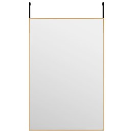 LUSTRO NA DRZWI ZŁOTE 40X60CM SZKŁO I ALUMINIUM