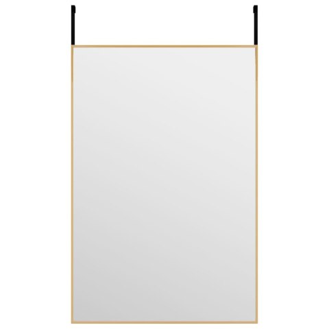 LUSTRO NA DRZWI ZŁOTE 40X60CM SZKŁO I ALUMINIUM