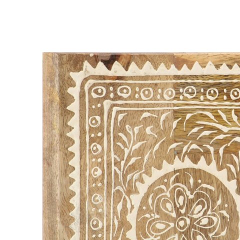 RĘCZNIE MALOWANE LUSTRO 40X 55CM LITE DREWNO MANGO