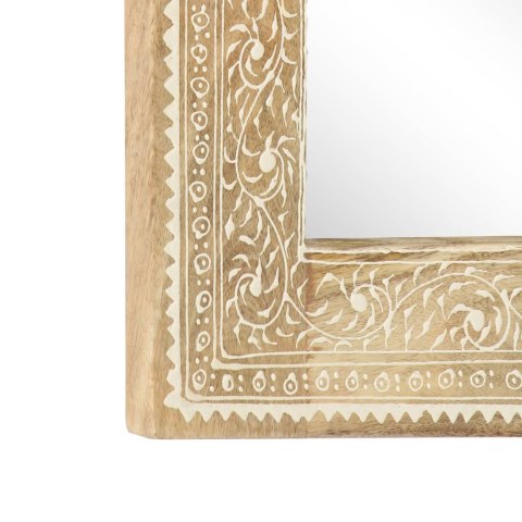 RĘCZNIE MALOWANE LUSTRO 40X 55CM LITE DREWNO MANGO