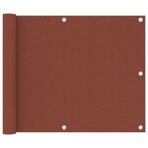 OSŁONA BALKONOWA PARAWAN NA BALKON 75X500CM TERRAKOTA